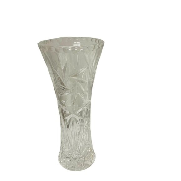 Vintage Lenox vase Pressed Glass Bud Vase Pinwheel Design 6" - Picture 4 of 7